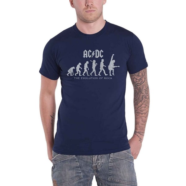 AC/DC Unisex aikuisten The Evolution of Rock T-paita