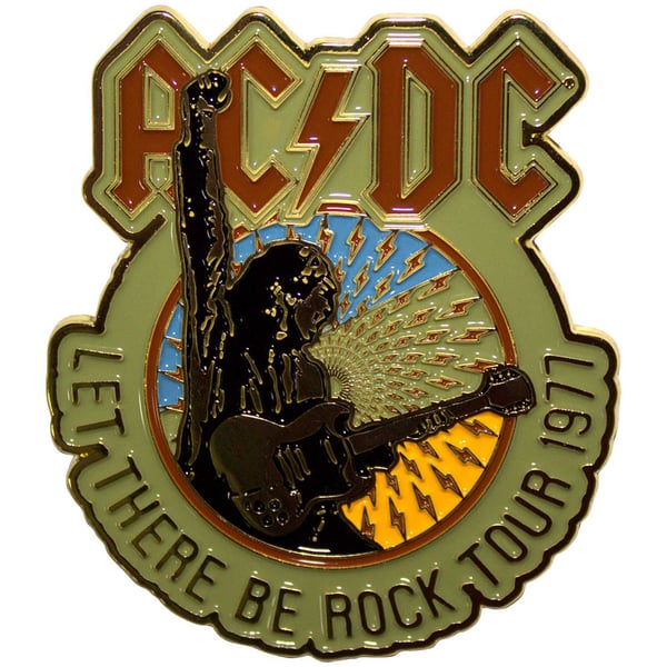 AC/DC Let There Be Rock Tour ´77 Pin Badge AC/DC Let There Be Rock Tour ´77 Pin Badge