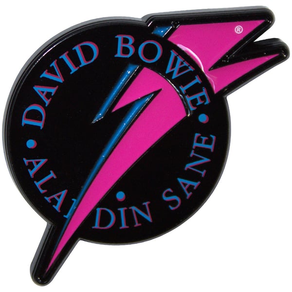 David Bowie Aladdin Sane Pin Badge