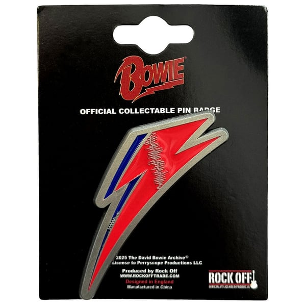 David Bowie Pin Flash -rintanappi