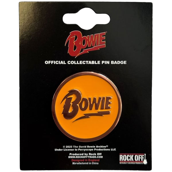 David Bowie Pin Circle Logo -rintanappi