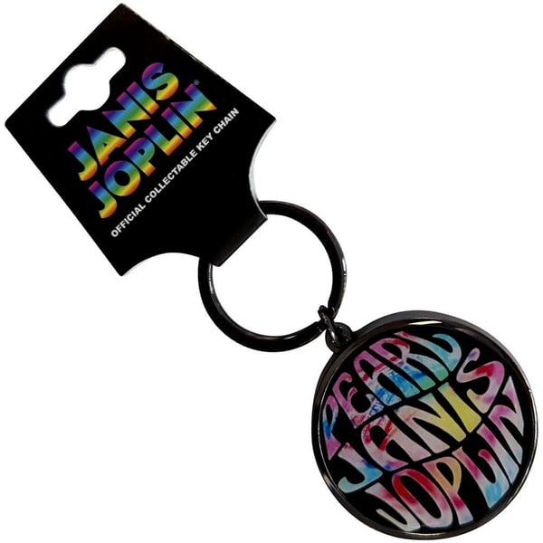 Janis Joplin Pearl Emblem Keyring