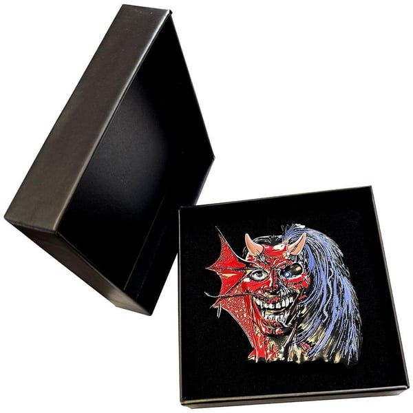 Iron Maiden Purgatory Pin Eddie Badge