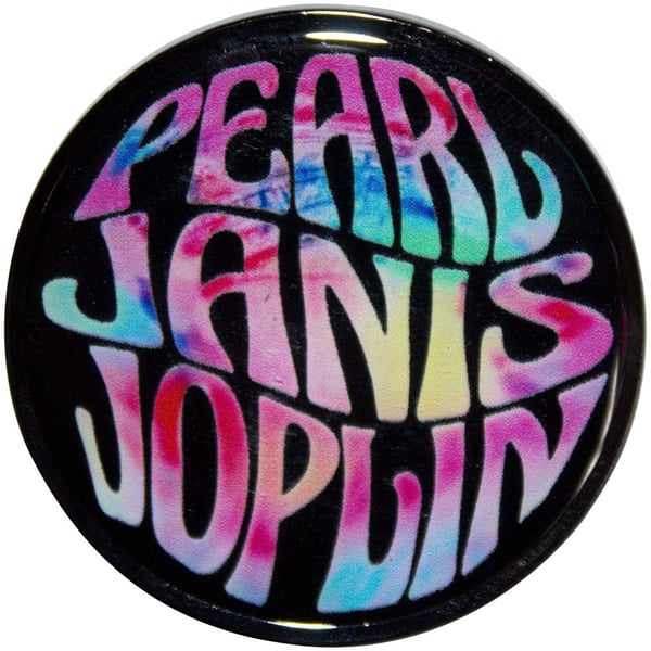 Janis Joplin Pearl Pin Emblem Badge