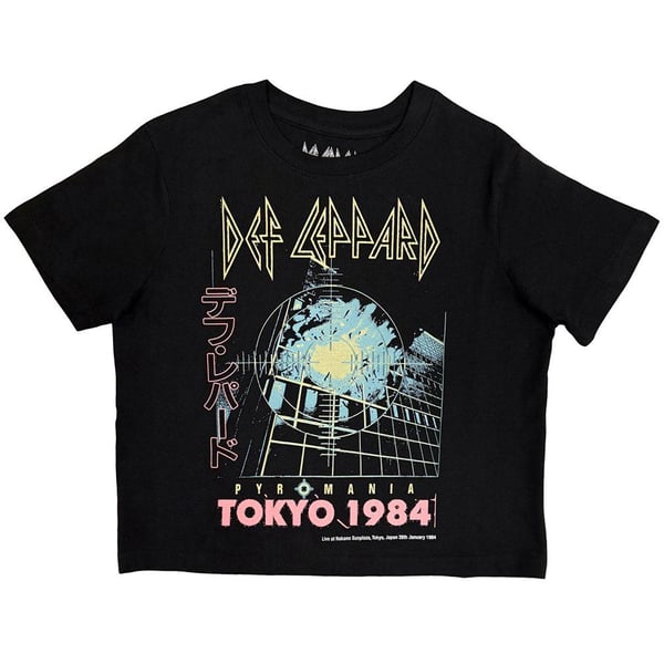 Def Leppard Womens/Ladies Tokyo Crop Top Def Leppard Womens/Ladies Tokyo Crop Top