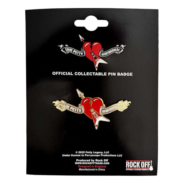 Tom Petty & The Heartbreakers Logo Heart Badge