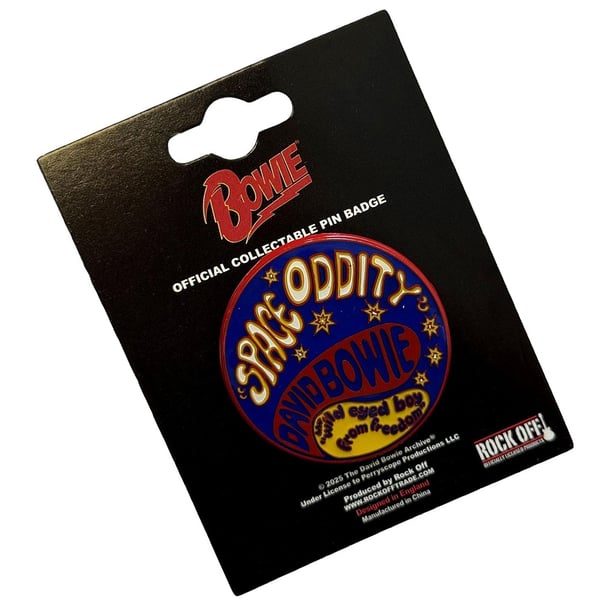 David Bowie Space Oddity Pin Badge