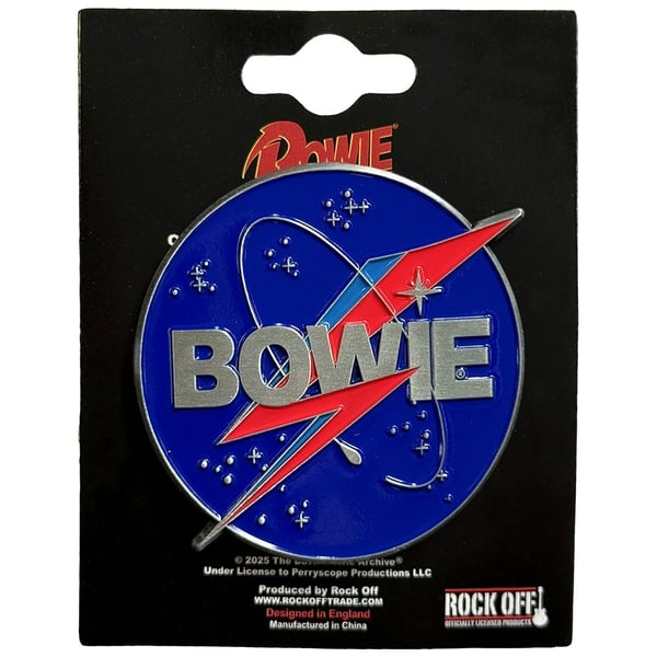 David Bowie Pin NASA Badge