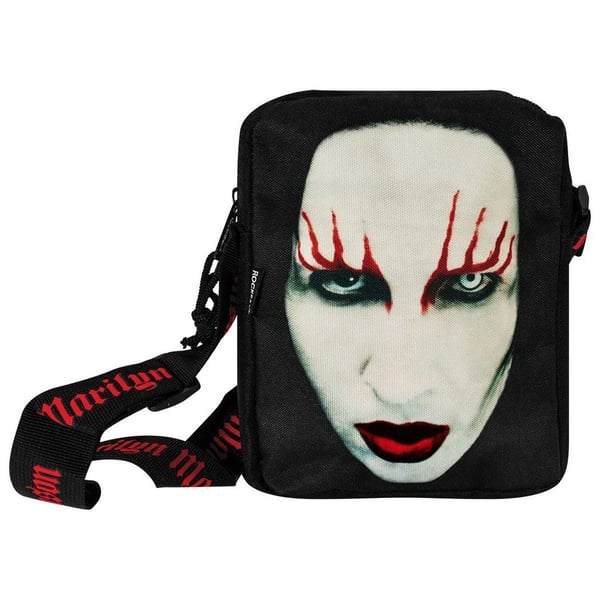 Marilyn Manson Red Lips Crossbody Bag