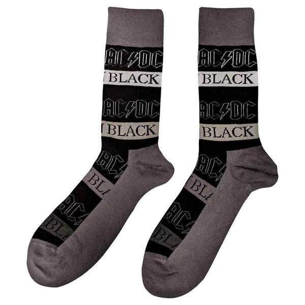AC/DC Unisex Adult Back In Black Ankle Socks