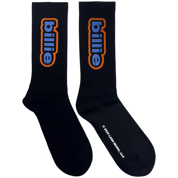 Billie Eilish Unisex Adult Outline Terrycloth Logo Ankle Socks