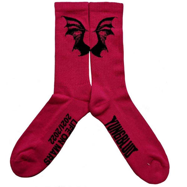 Yungblud Unisex Adult Life On Mars Tour Terrycloth Ankle Socks