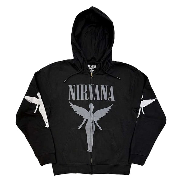 Nirvana Unisex Aikuisten Utero Mono Täysvetoketjuhuppari