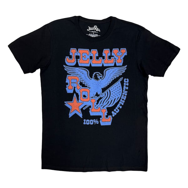 Jelly Roll Unisex Adult Eagle Flag T-Shirt
