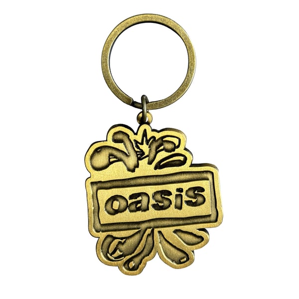 Oasis Gold Logo Keyring