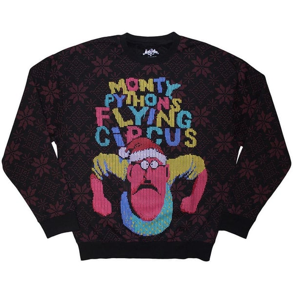 Monty Python Unisex Aikuisten Flying Circus Grumpy Elf -collegepaita Monty Python Unisex Aikuisten Flying Circus Grumpy Elf -collegepaita
