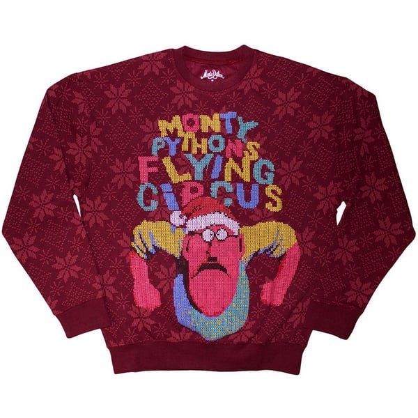 Monty Python Unisex Aikuisten Flying Circus Grumpy Elf -collegepaita