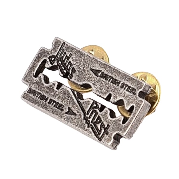 Judas Priest Razor Blade Badge