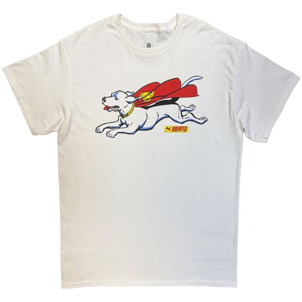 DC Comics Unisex Aikuisten Superman Krypto Lentävä T-paita
