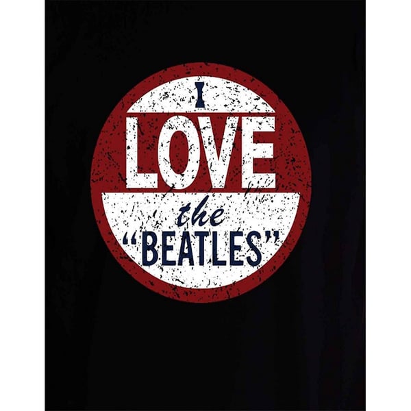 The Beatles Womens/Ladies I Love Back Print T-Shirt