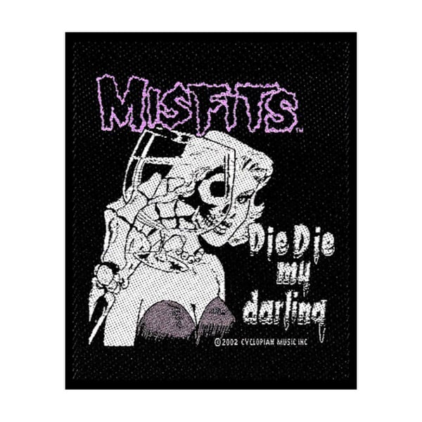Misfits Die Die My Darling Standard Patch Misfits Die Die My Darling Standard Patch