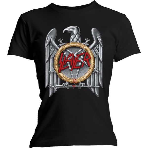 Slayer Womens/Ladies Silver Eagle T-Shirt
