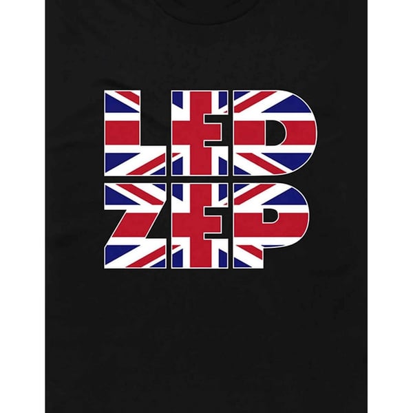 Led Zeppelin Unisex Adult Type Union Jack T-Shirt