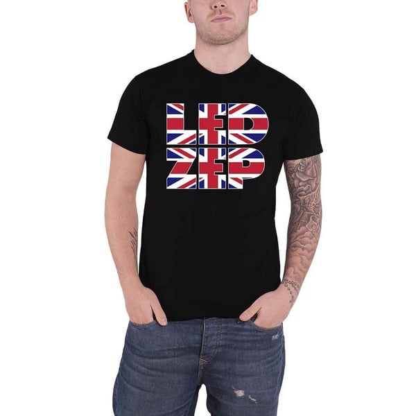 Led Zeppelin Unisex Adult Type Union Jack T-Shirt