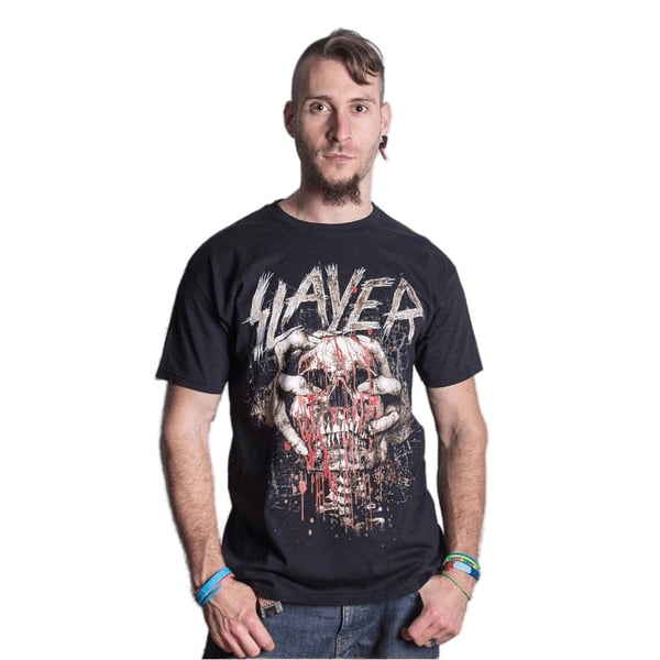 Slayer Unisex Adult Skull Motif T-Shirt