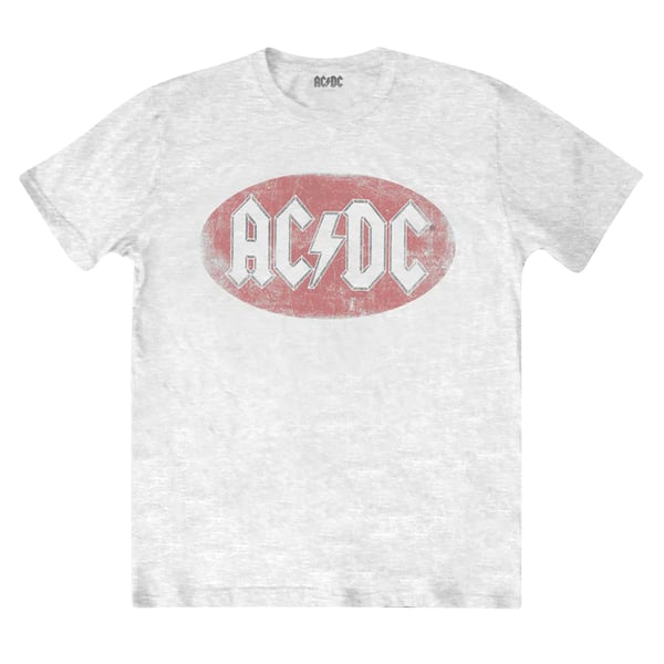 AC/DC Unisex Adult Oval Logo T-Shirt
