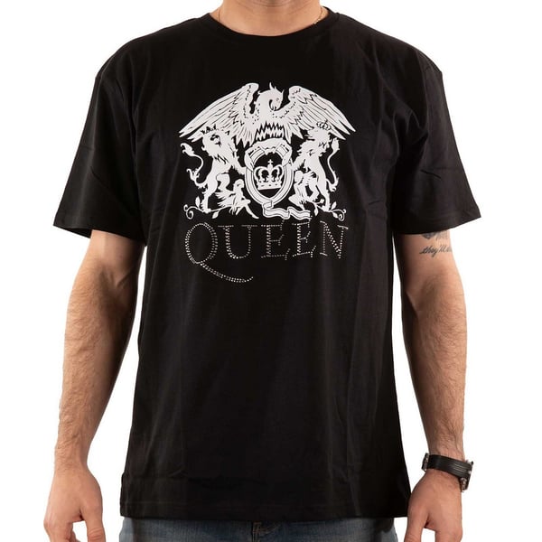 Queen Unisex Adult Diamante Logo T-Shirt