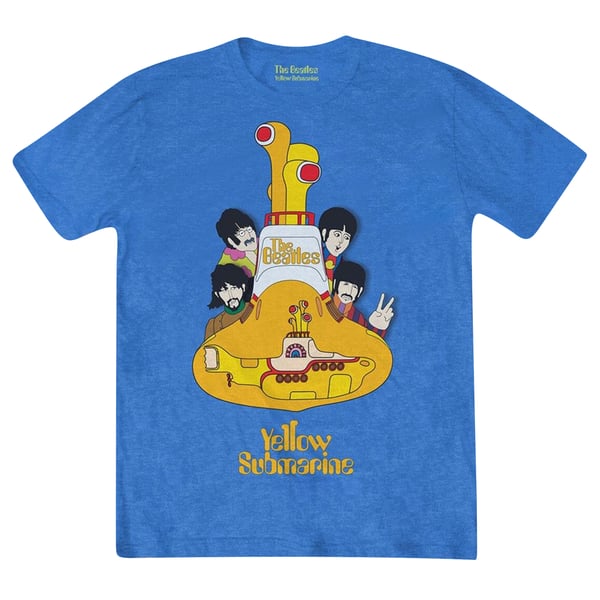The Beatles Unisex Adult Yellow Submarine Sub Sub T-Shirt
