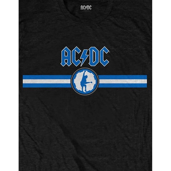 AC/DC Unisex Adult Stripe Logo T-Shirt