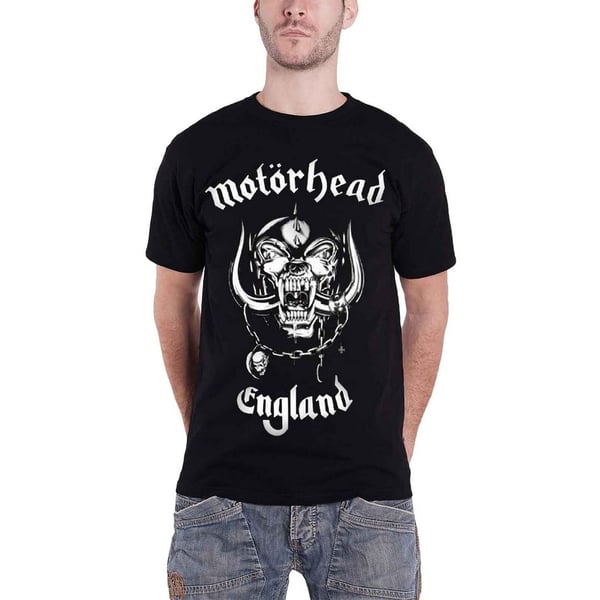 Motorhead Unisex Adult England Back Print T-Shirt