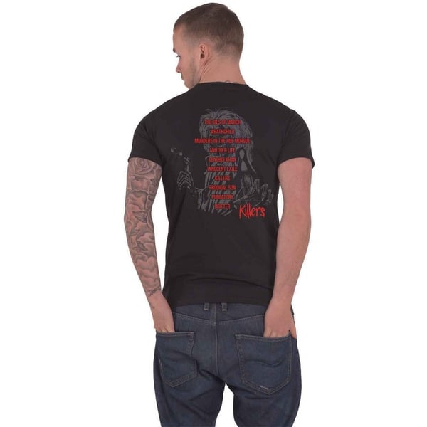 Iron Maiden Unisex Adult Killers V.2. Album Track List Back Print T-Shirt