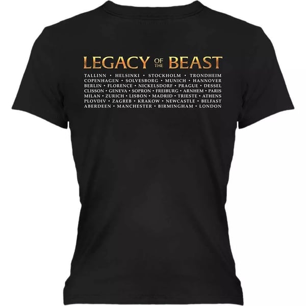 Iron Maiden Dame/Damer Legacy Of The Beast Tour T-shirt