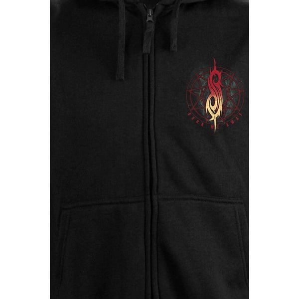 Slipknot Unisex Aikuisten Burn Me Away -selkäpainatuksella varustettu vetoketjullinen huppari