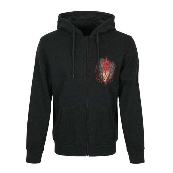 Slipknot Unisex Aikuisten Burn Me Away -selkäpainatuksella varustettu vetoketjullinen huppari Slipknot Unisex Aikuisten Burn Me Away -selkäpainatuksella varustettu vetoketjullinen huppari