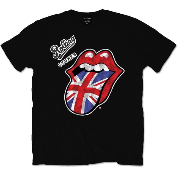 The Rolling Stones Unisex Adult Union Jack Logo T-Shirt