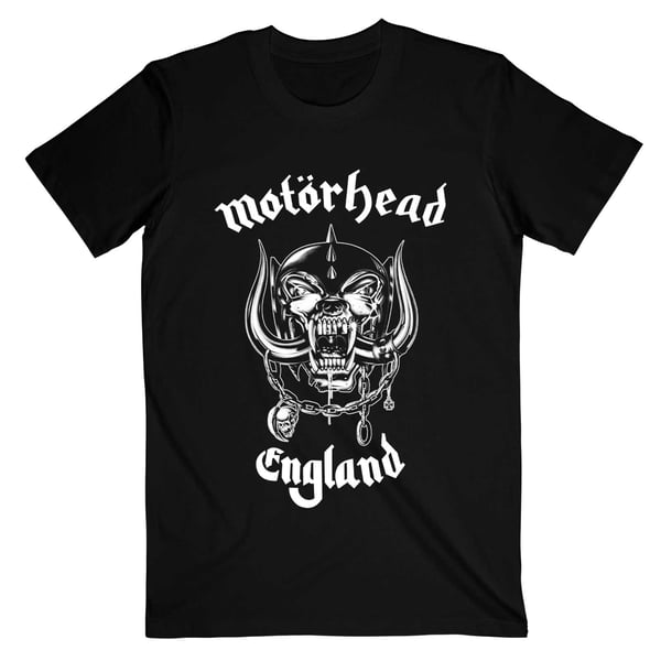 Motorhead Unisex Adult England T-Shirt