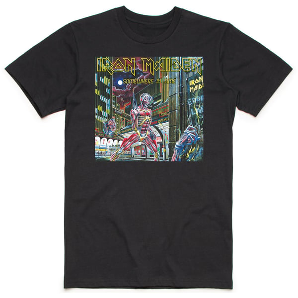 Iron Maiden Unisex Adult Somewhere In Time Box T-Shirt