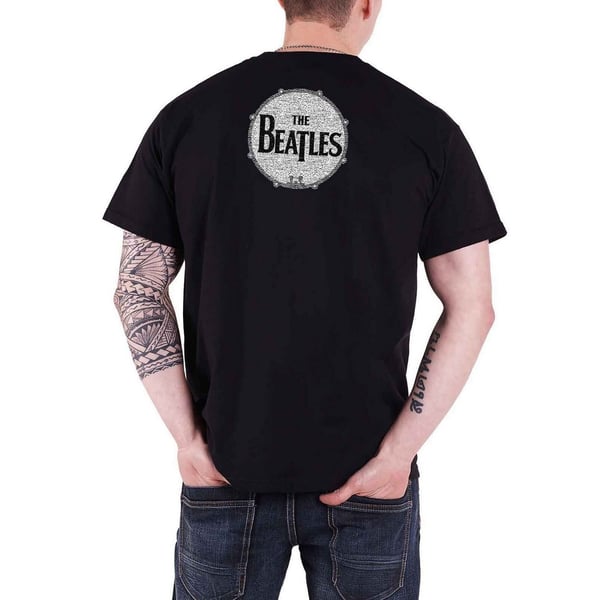 The Beatles Unisex Aikuisten Selkäpainatuksella Varustettu T-paita