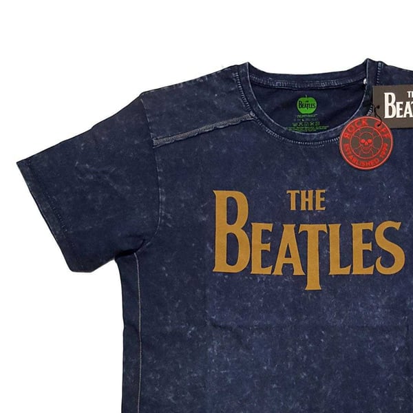 The Beatles Unisex Adult Drop T Logo T-Shirt