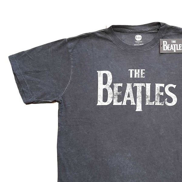 The Beatles Unisex Adult Drop T Logo T-Shirt