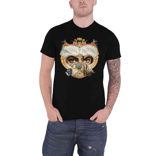 Michael Jackson Unisex T-shirt til voksne med farlig adfærd Michael Jackson Unisex T-shirt til voksne med farlig adfærd