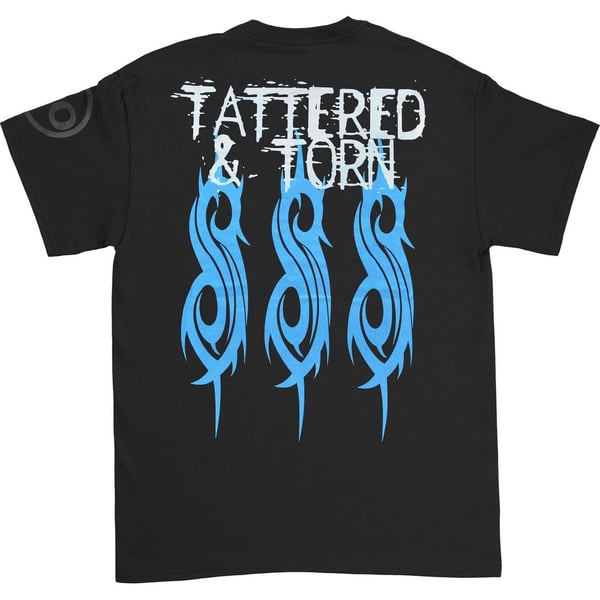 Slipknot Unisex Aikuisten Tattered & Torn Selkäpainatus 20-vuotisjuhla T-paita