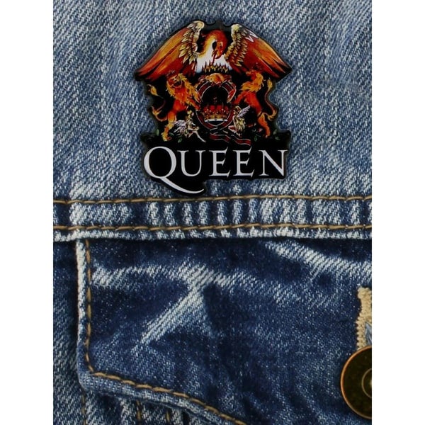 Queen Enamel Crest Badge