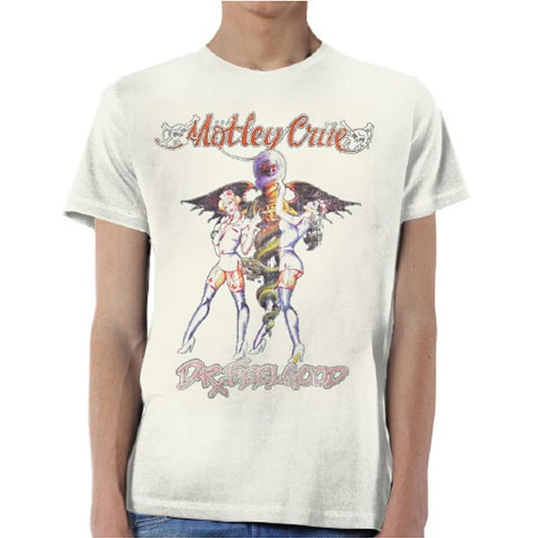 Motley Crue Unisex Aikuisten Dr Feelgood Vintage T-paita