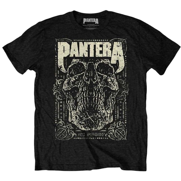 Pantera Unisex Adult 101 Proof Skull T-Shirt