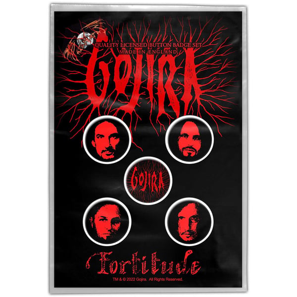 Gojira Fortitude Badge Set (Pack of 5)